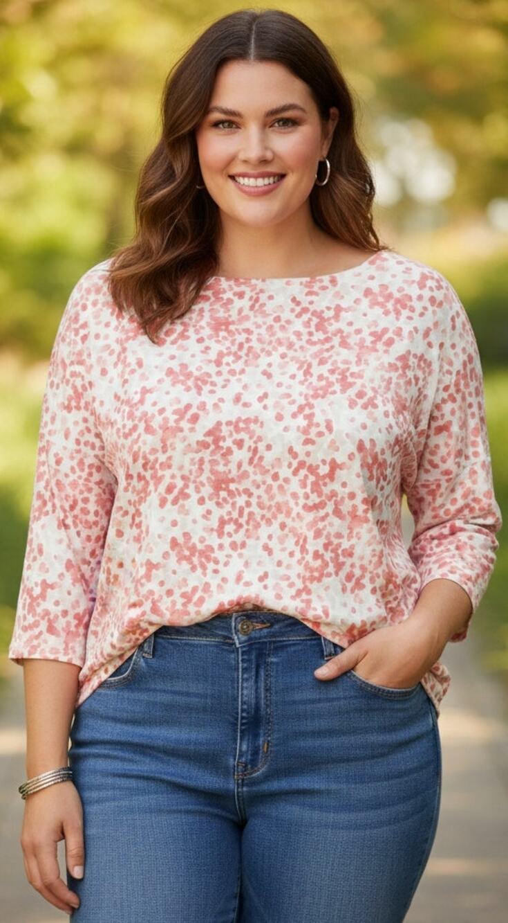 Susan Graver Women 3x Liquid Knit Tie Keyhole Neck Long Sleeve Lightweight Top
